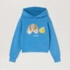 Palm Angels PA SMILEY BEAR HOODIE (Light Blue)