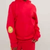 Smiley® Oversized Hoodie, Red