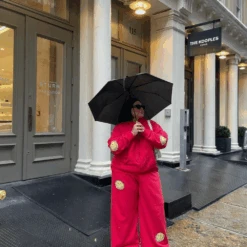 Smiley® Oversized Hoodie, Red -Original Smiley Shop 2 aa06c63e cd50 4544 a95c 063135ff8421