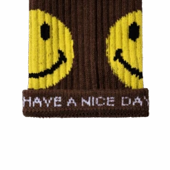 MARKET SMILEY UPSIDE DOWN SOCKS 11 MARKET SMILEY UPSIDE DOWN SOCKS -Original Smiley Shop 360001277 SMILEYUPSIDEDOWNSOCK BROWN 06