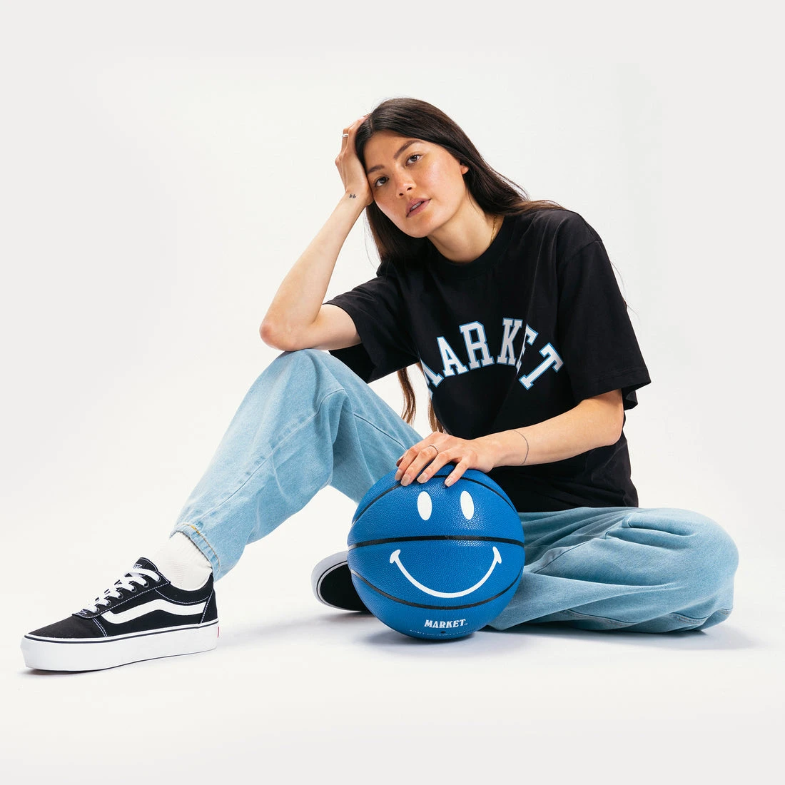 MARKET SMILEY BLUE BASKETBALL 2 MARKET SMILEY BLUE BASKETBALL - Image 2