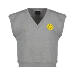 GREY SMILEY VEST