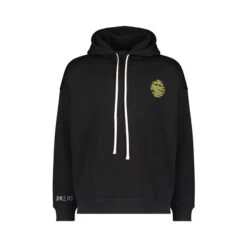 BLACK EMBROIDERY HOODIE