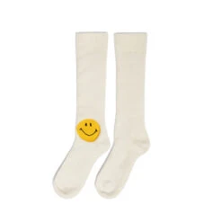 WHITE SMILEY SOCKS