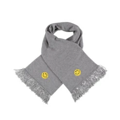 GREY PIXEL SCARF