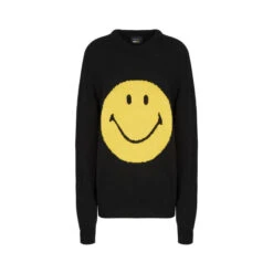 BLACK SMILEY SWEATER