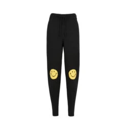 BLACK SMILEY PANTS