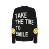 BLACK SMILEY CARDIGAN