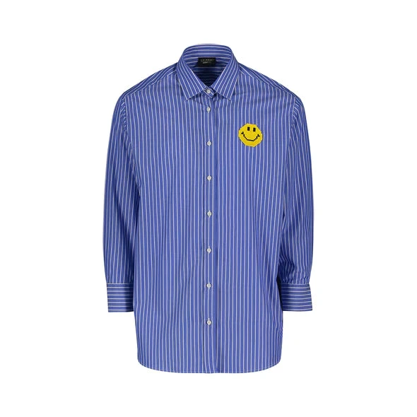 BLUE SMILE STRIPED SHIRT 1 BLUE SMILE STRIPED SHIRT
