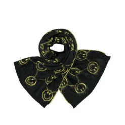 BLACK LOGO SCARF