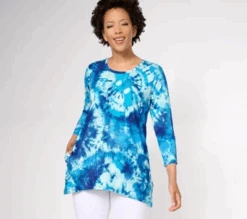 LOGO By Lori Goldstein X Smiley World Special Edition Rayon 230 Top