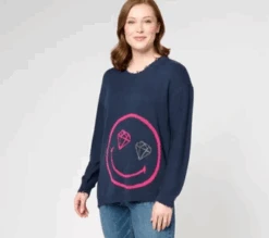 LOGO By Lori Goldstein X Smiley World Special Edition Sweater (2nd Listing)