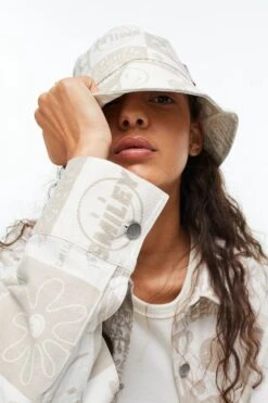 H&M Patterned Cotton Twill Bucket Hat