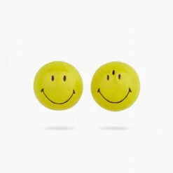 Neon Three-Eyed Smiley Post Earrings