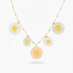 Pastel Daisies Statement Necklace