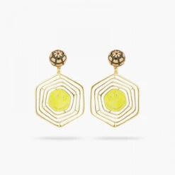 Smiley Spider Web Post Earrings